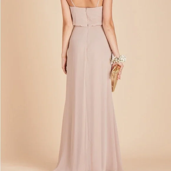 Birdy Grey size medium bridesmaid taupe light pink dress - Picture 3 of 11